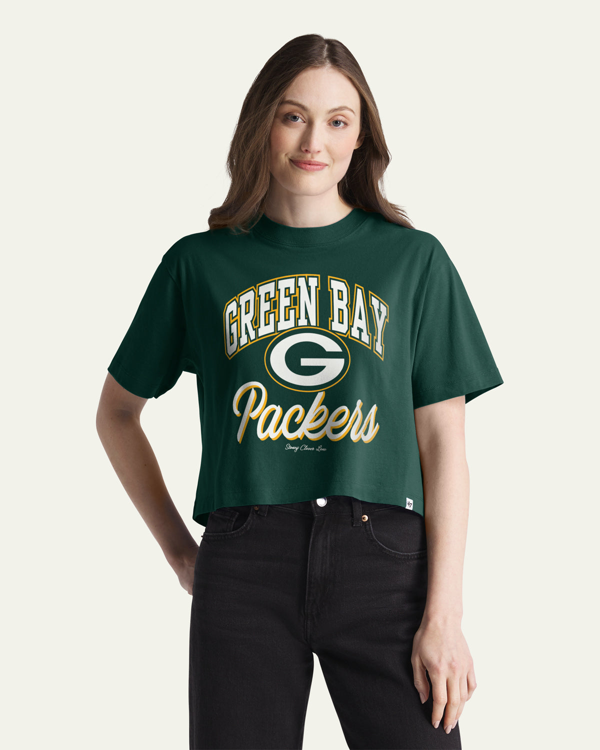 GREEN BAY PACKERS STONEY CLOVER LANE X '47 WOMEN'S REED CITY TEE