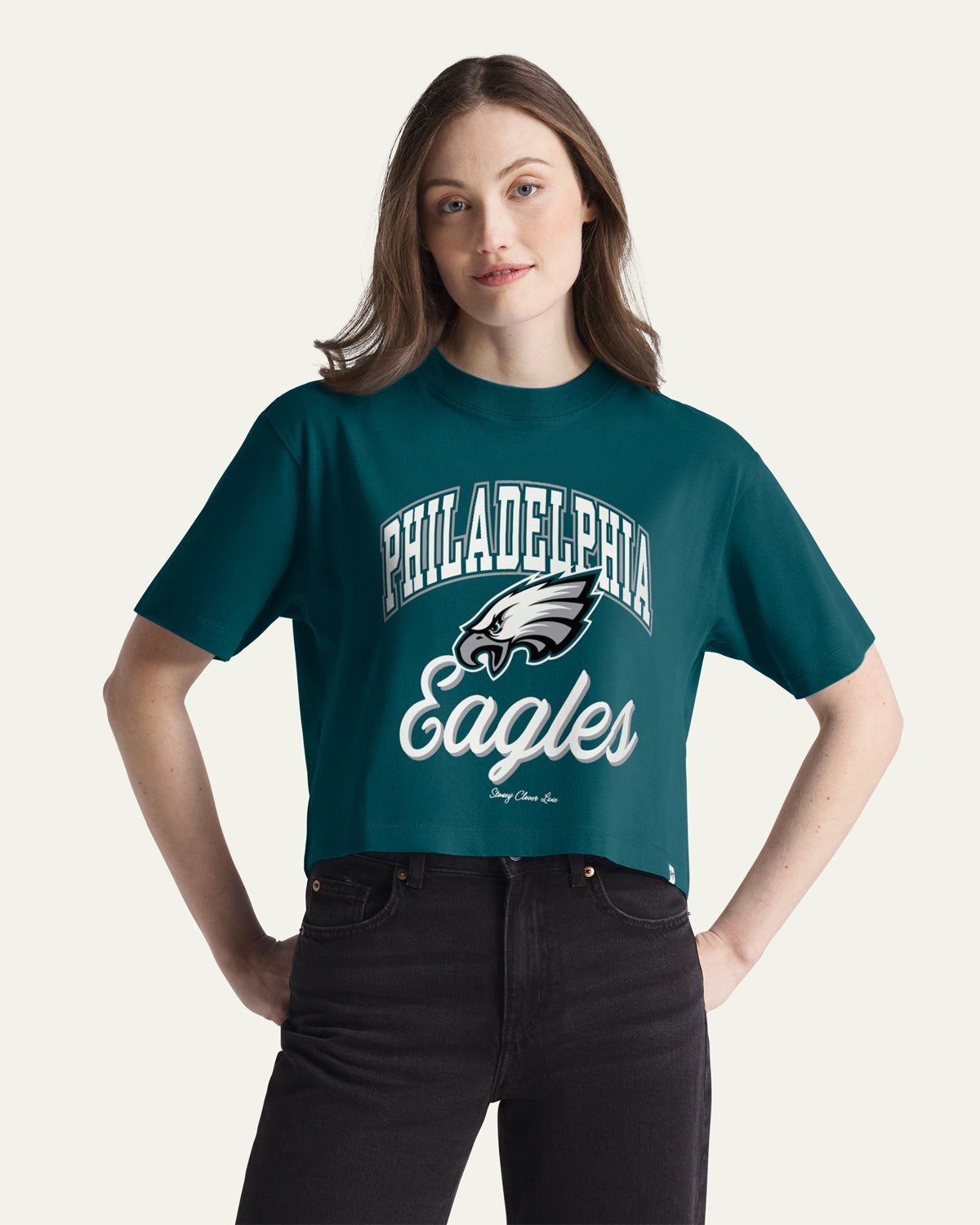 PHILADELPHIA EAGLES STONEY CLOVER LANE X '47 WOMEN'S REED CITY TEE