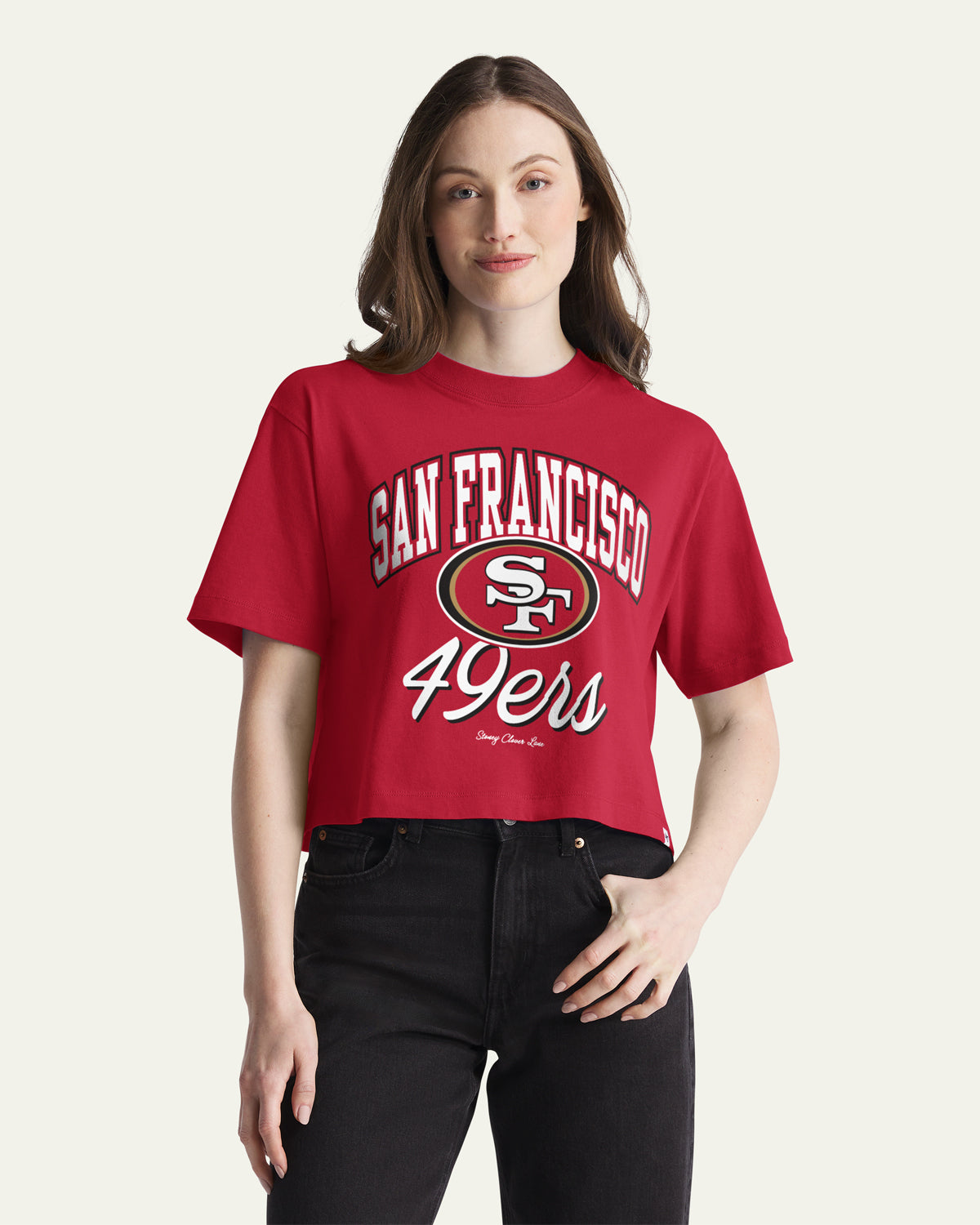 SAN FRANCISCO 49ERS STONEY CLOVER LANE X '47 WOMEN'S REED CITY TEE
