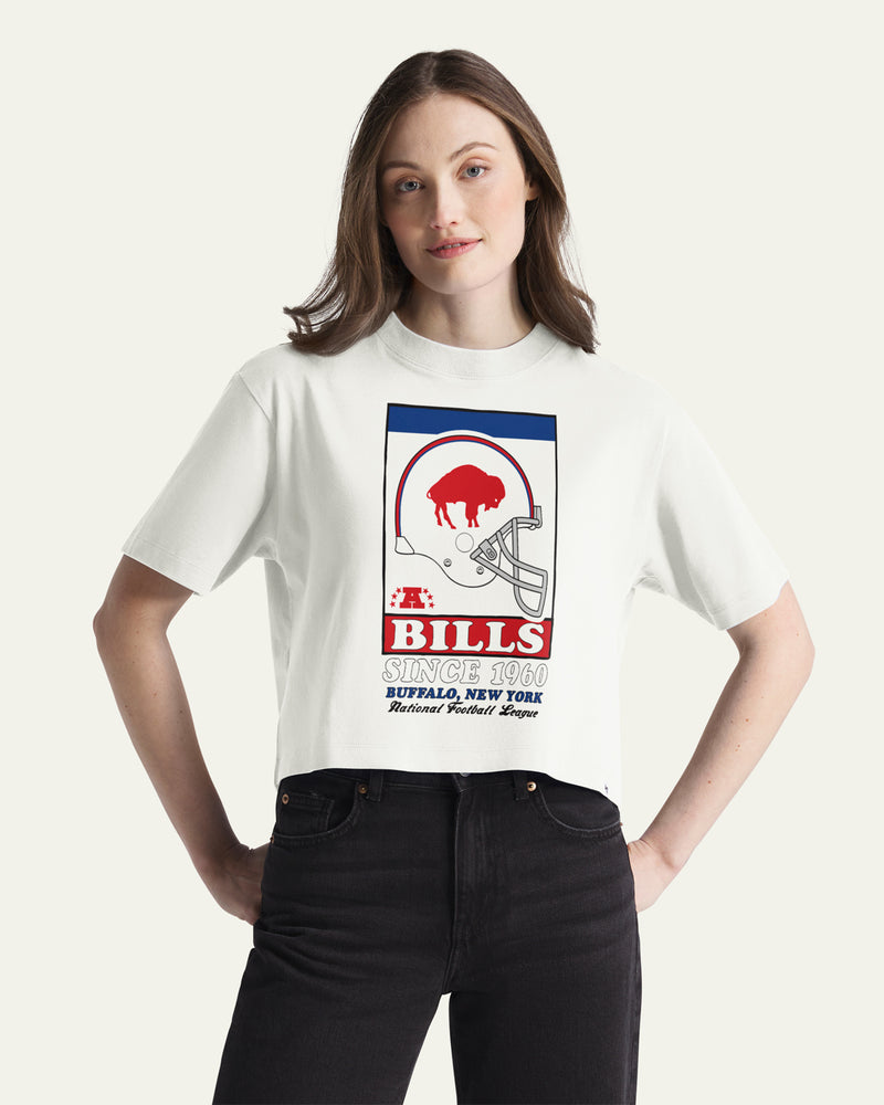 BUFFALO BILLS HISTORIC VARSITY HOUSE '47 WOMEN'S REED CITY TEE