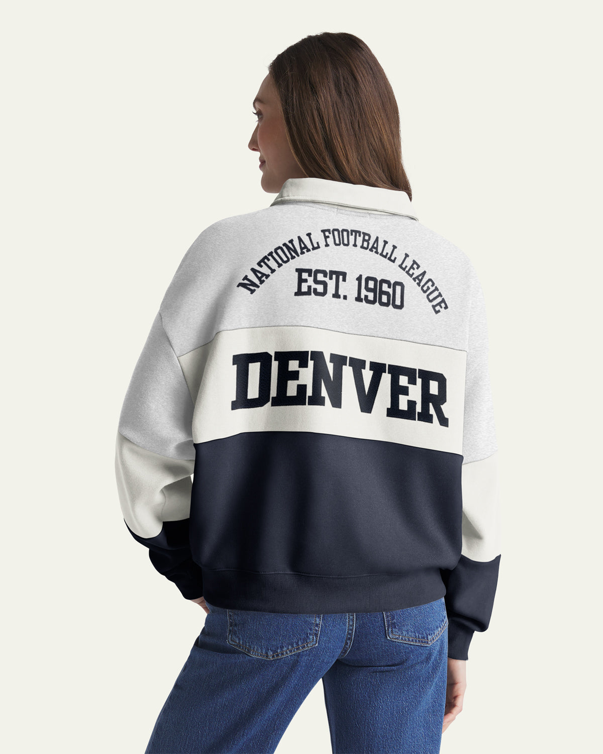 DENVER BRONCOS STONEY CLOVER LANE X '47 RUGBY SWEATSHIRT