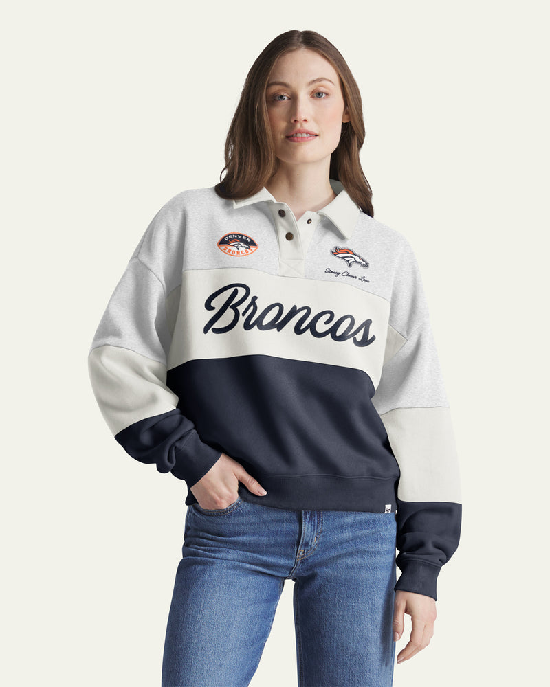 DENVER BRONCOS STONEY CLOVER LANE X '47 RUGBY SWEATSHIRT