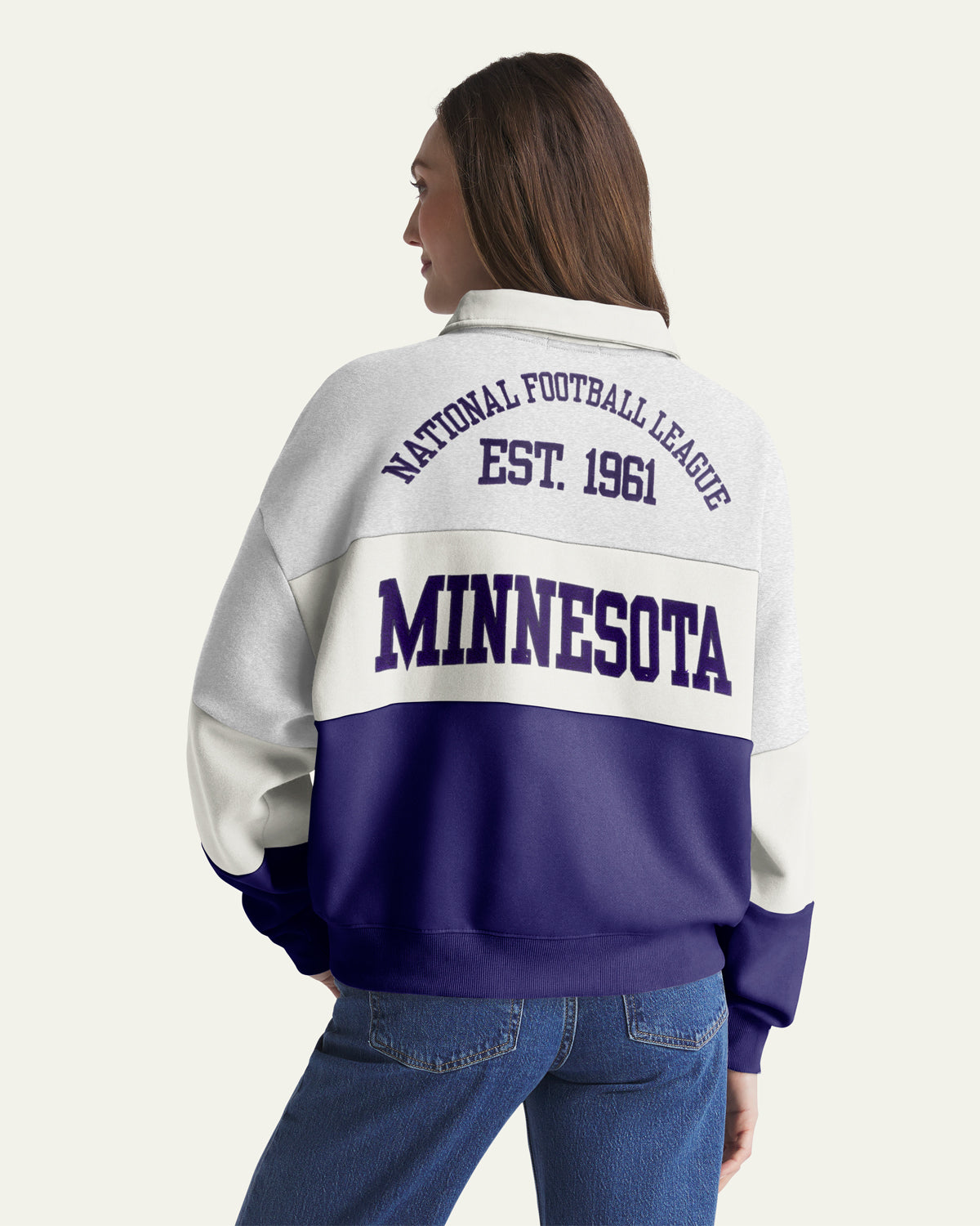 MINNESOTA VIKINGS STONEY CLOVER LANE X '47 RUGBY SWEATSHIRT