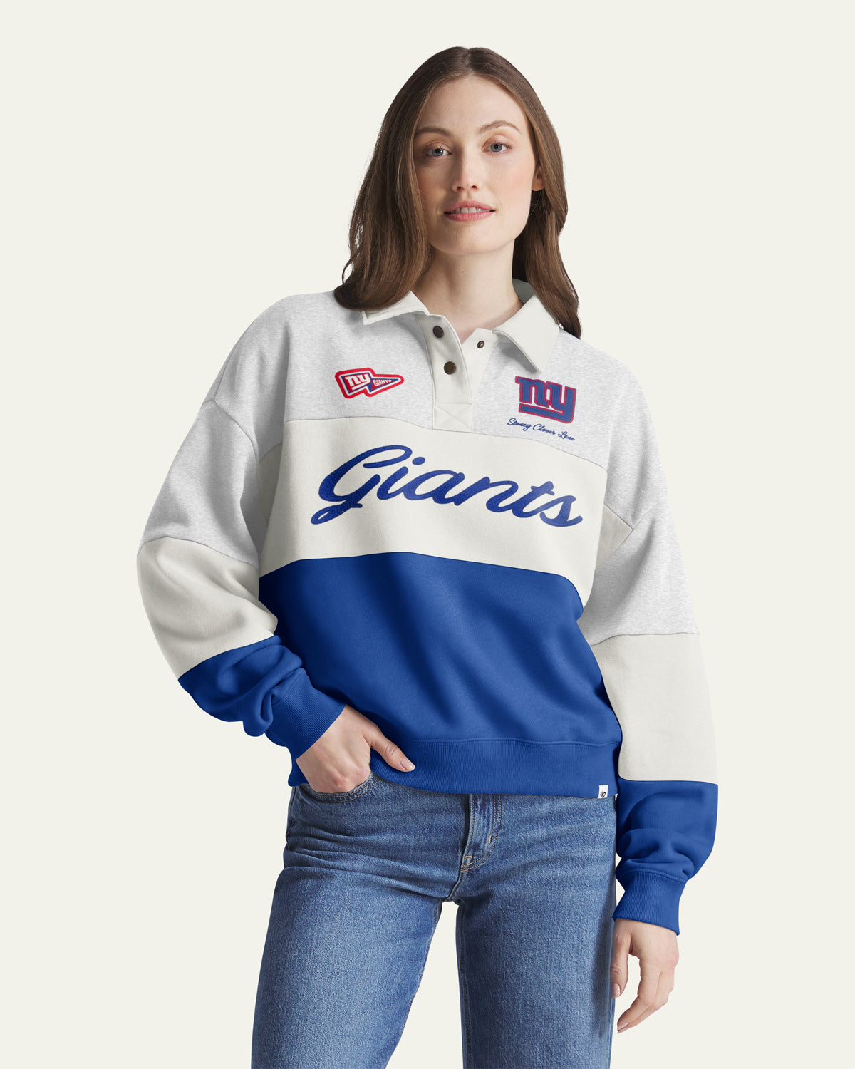 NEW YORK GIANTS STONEY CLOVER LANE X '47 RUGBY SWEATSHIRT