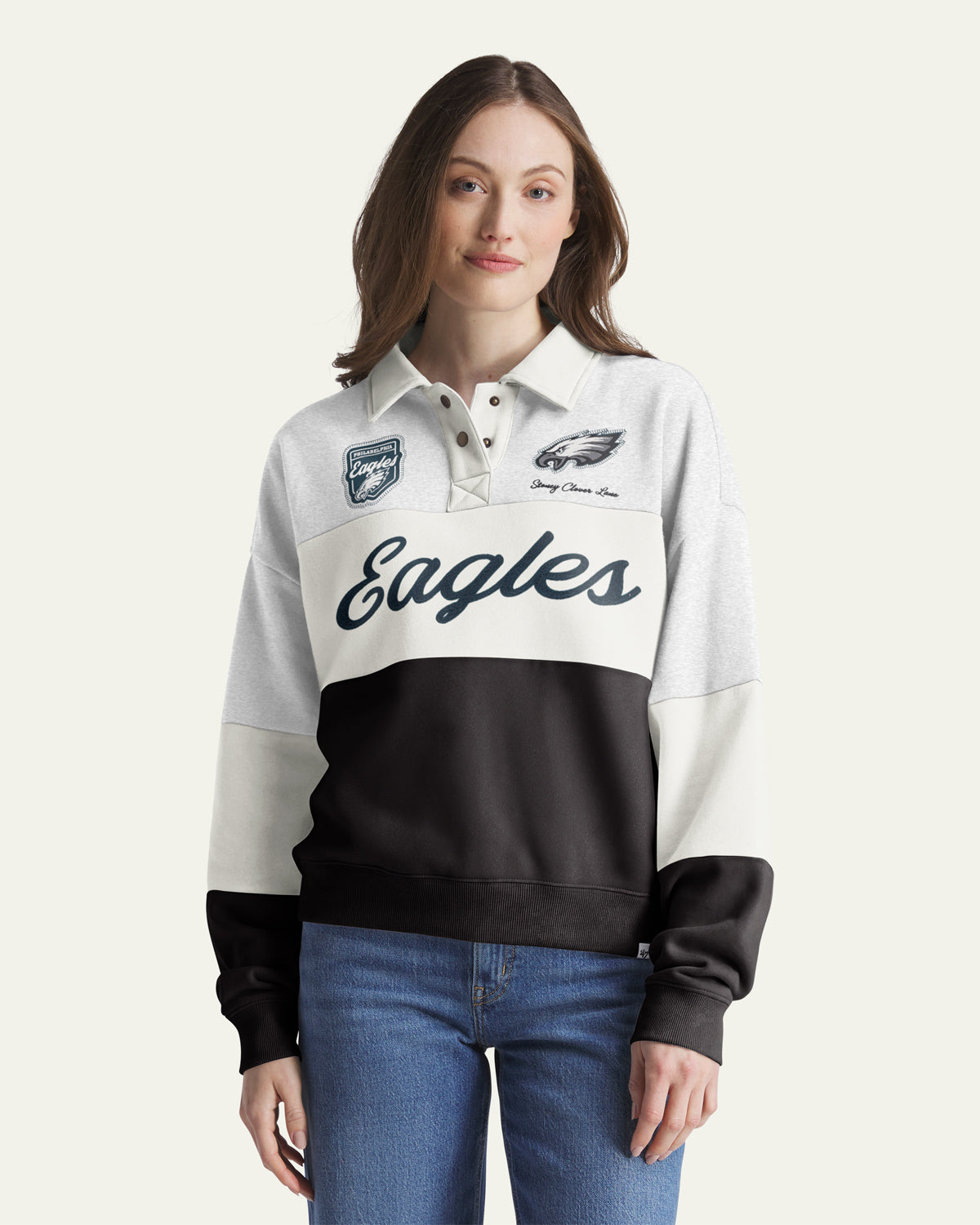 PHILADELPHIA EAGLES STONEY CLOVER LANE X '47 RUGBY SWEATSHIRT