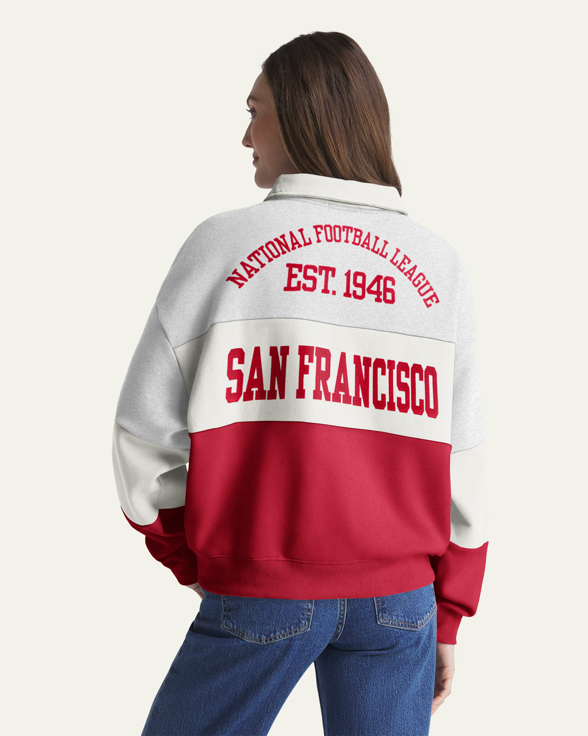 SAN FRANCISCO 49ERS STONEY CLOVER LANE X '47 RUGBY SWEATSHIRT