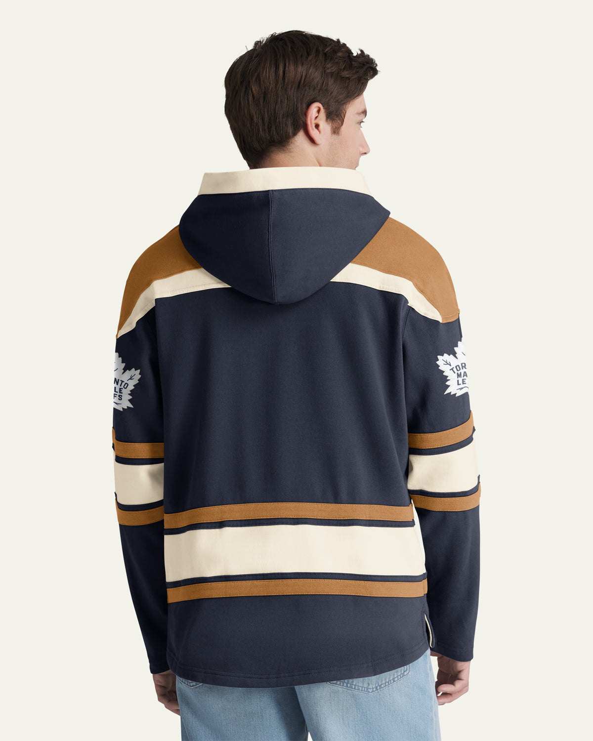 TORONTO MAPLE LEAFS BLOCK SCRIPT SUPERIOR '47 LACER HOOD