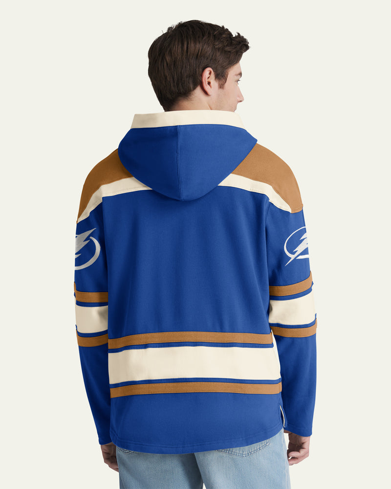 TAMPA BAY LIGHTNING BLOCK SCRIPT SUPERIOR '47 LACER HOOD