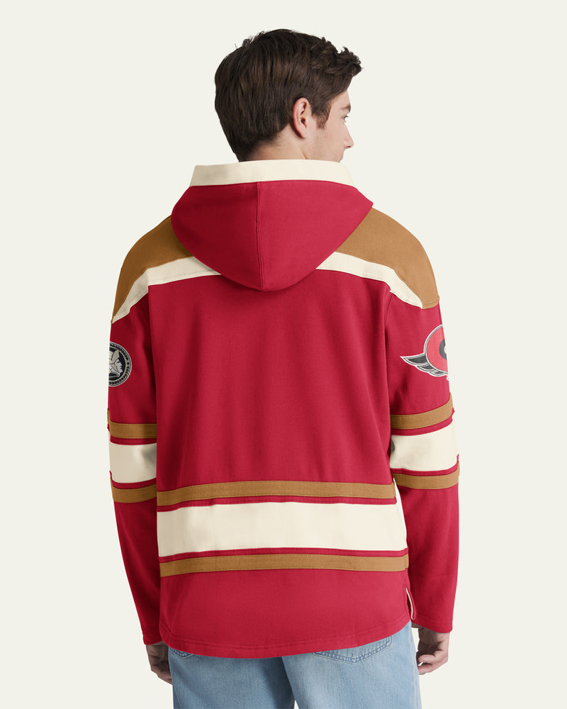 OTTAWA SENATORS BLOCK SCRIPT SUPERIOR '47 LACER HOOD