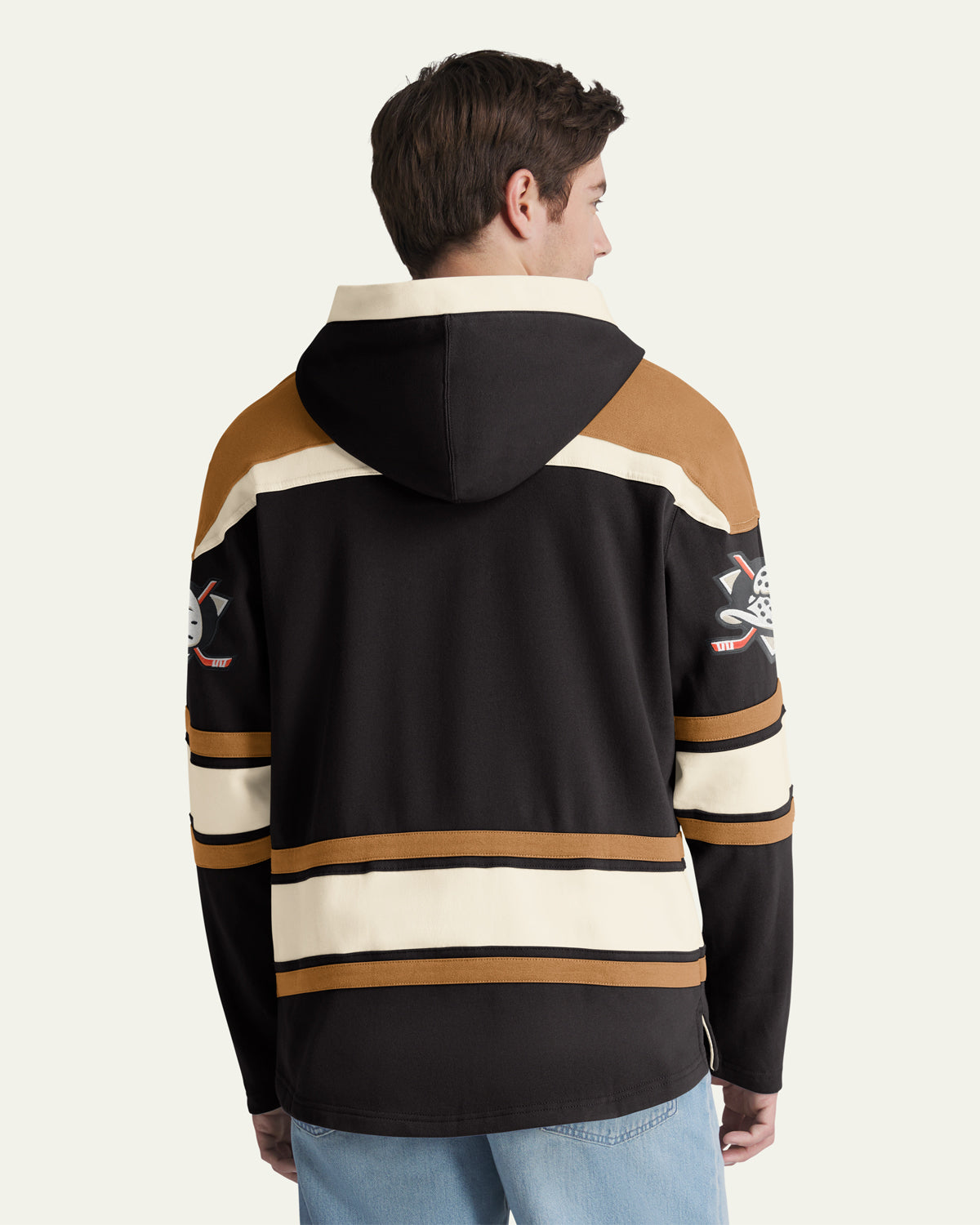 ANAHEIM DUCKS BLOCK SCRIPT SUPERIOR '47 LACER HOOD