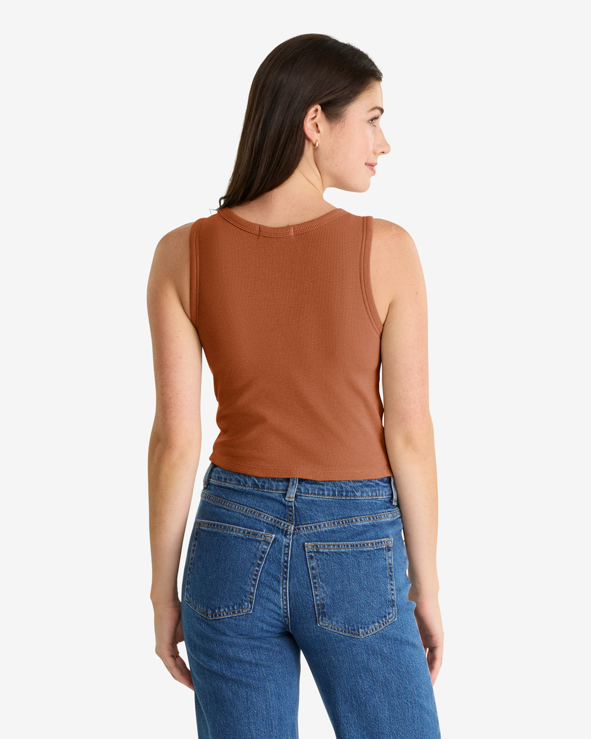 Cleveland Browns Straight Cut '47 Baby Rib Tank Womens