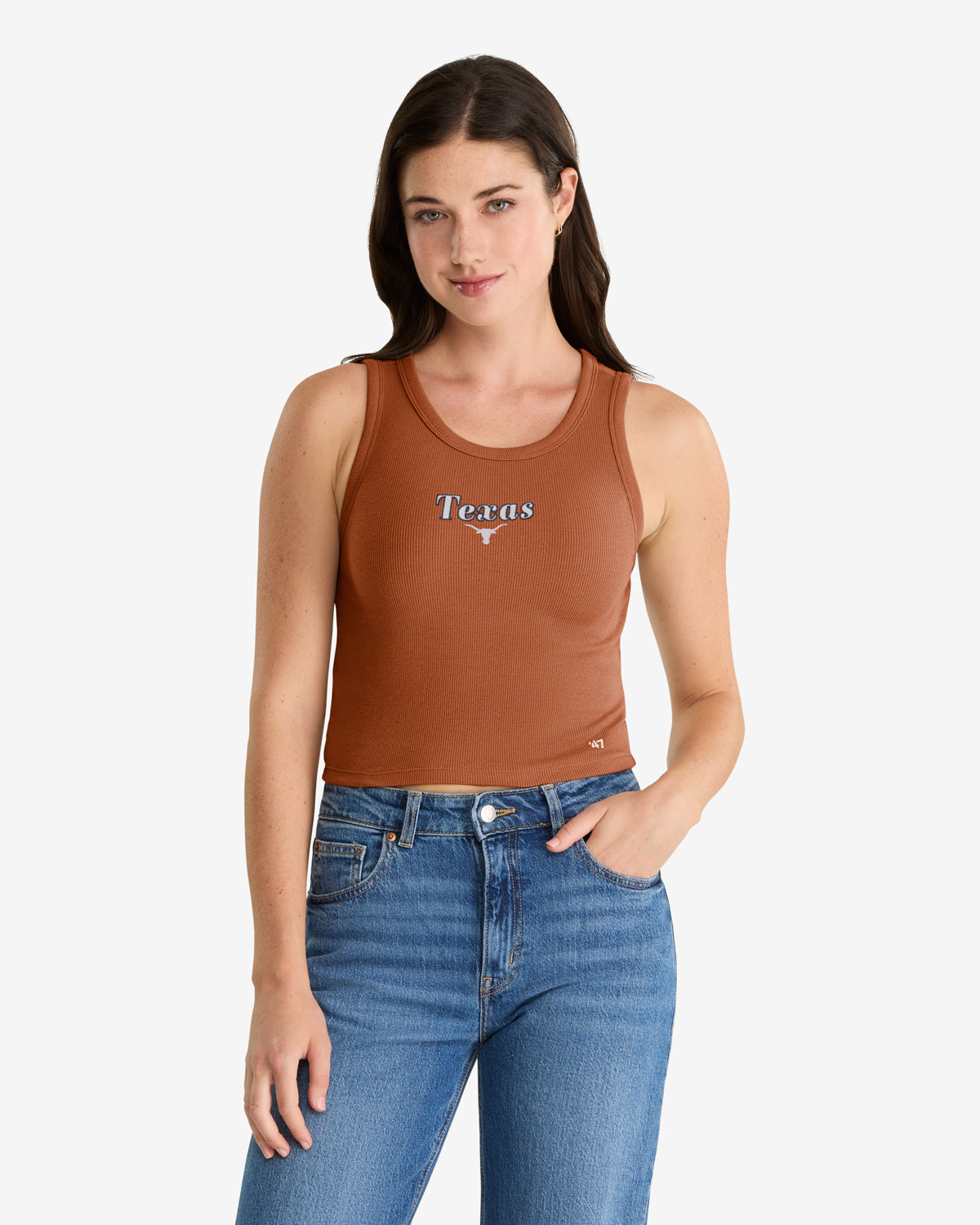 Cleveland Browns Straight Cut '47 Baby Rib Tank Womens