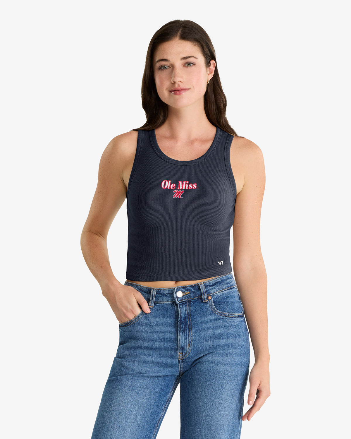 MISSISSIPPI REBELS STRAIGHT CUT '47 WOMEN'S BABY RIB TANK