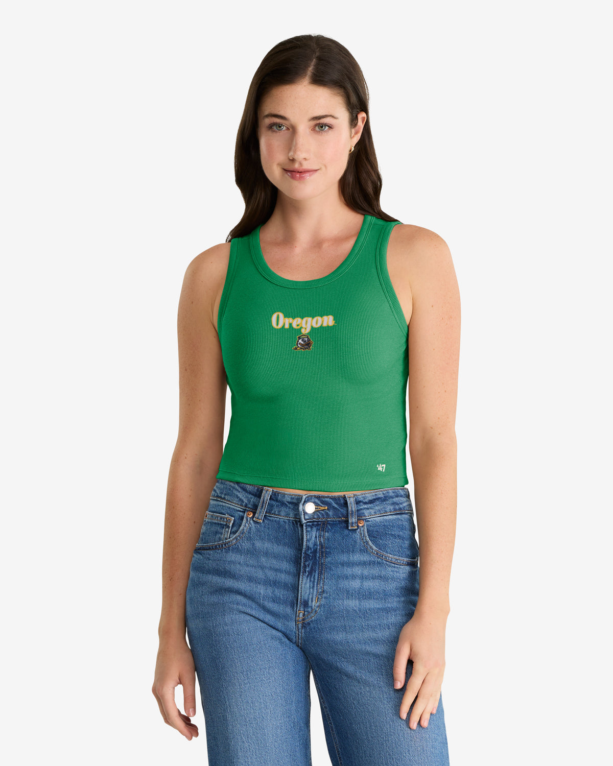 OREGON DUCKS STRAIGHT CUT '47 BABY RIB TANK WOMENS