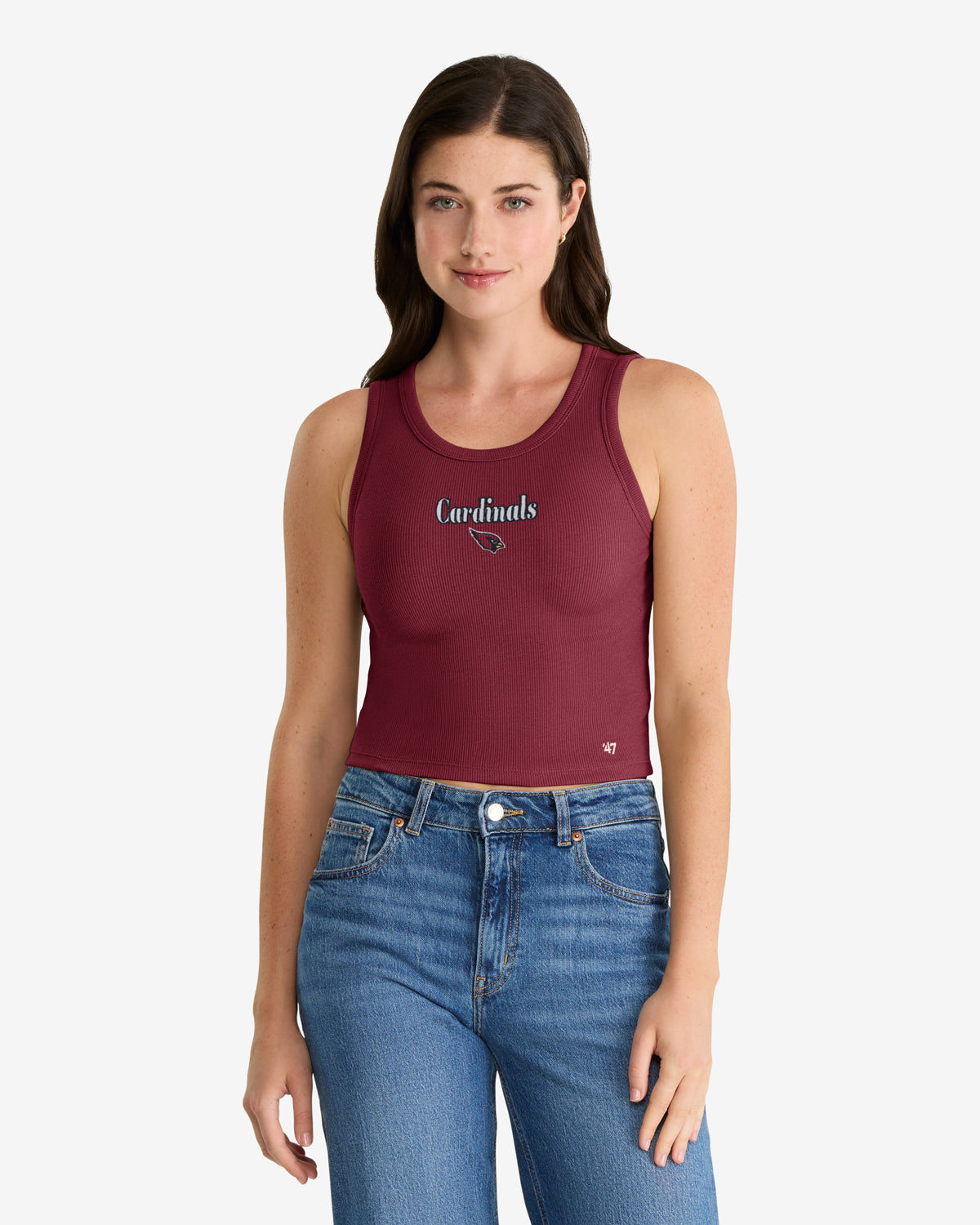 ARIZONA CARDINALS STRAIGHT CUT '47 BABY RIB TANK WOMENS