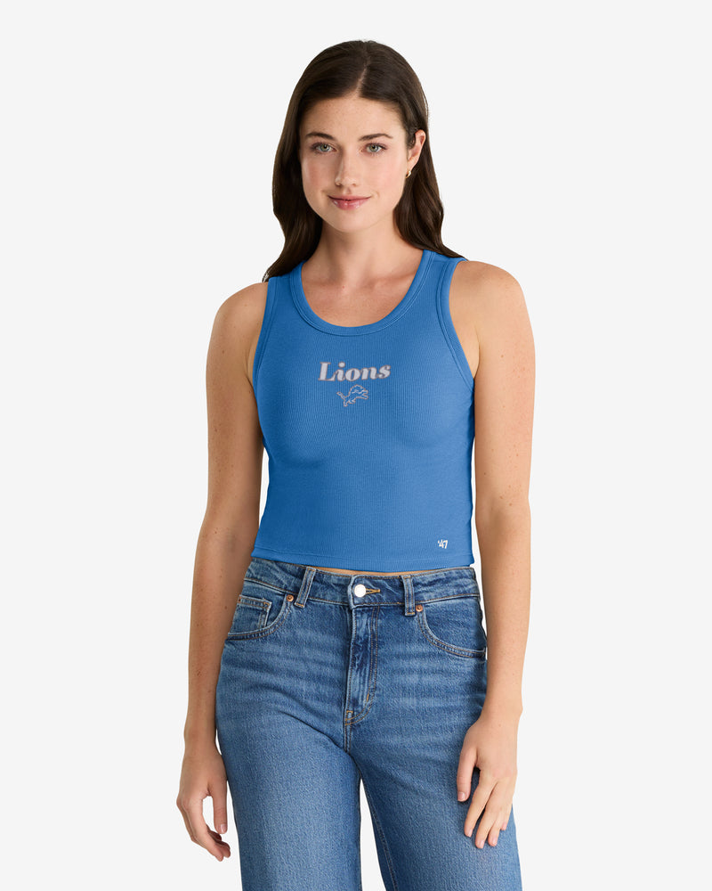 DETROIT LIONS STRAIGHT CUT '47 BABY RIB TANK WOMENS