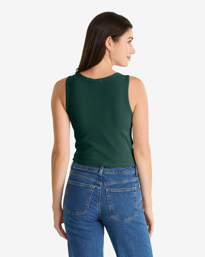 GREEN BAY PACKERS STRAIGHT CUT '47 BABY RIB TANK WOMENS