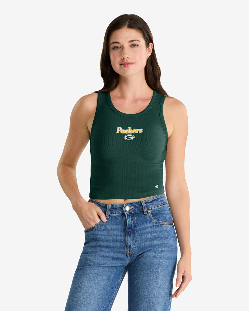 GREEN BAY PACKERS STRAIGHT CUT '47 BABY RIB TANK WOMENS