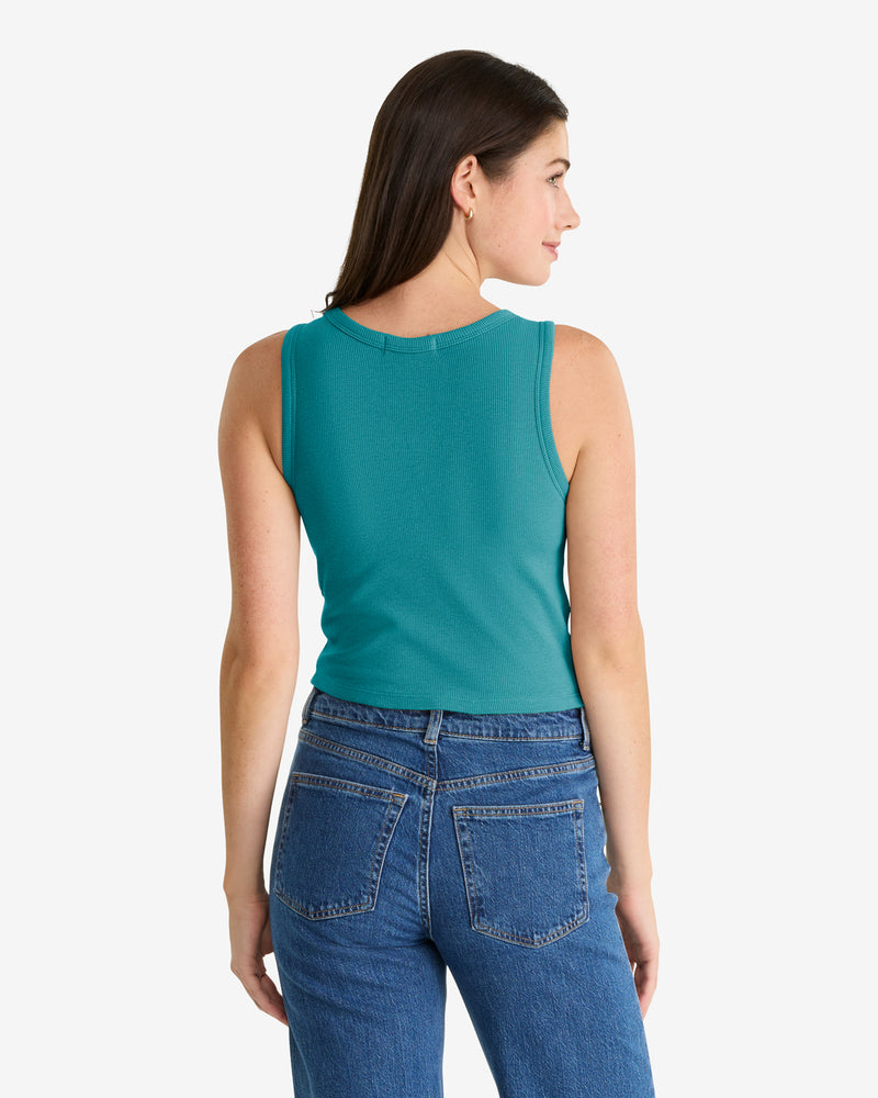 MIAMI DOLPHINS STRAIGHT CUT '47 BABY RIB TANK WOMENS
