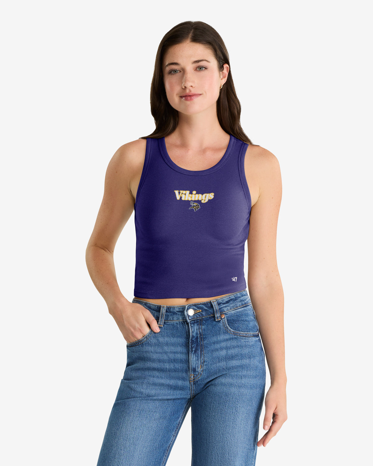 MINNESOTA VIKINGS STRAIGHT CUT '47 BABY RIB TANK WOMENS