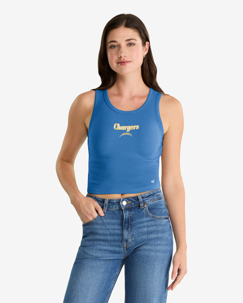 LOS ANGELES CHARGERS STRAIGHT CUT '47 BABY RIB TANK WOMENS