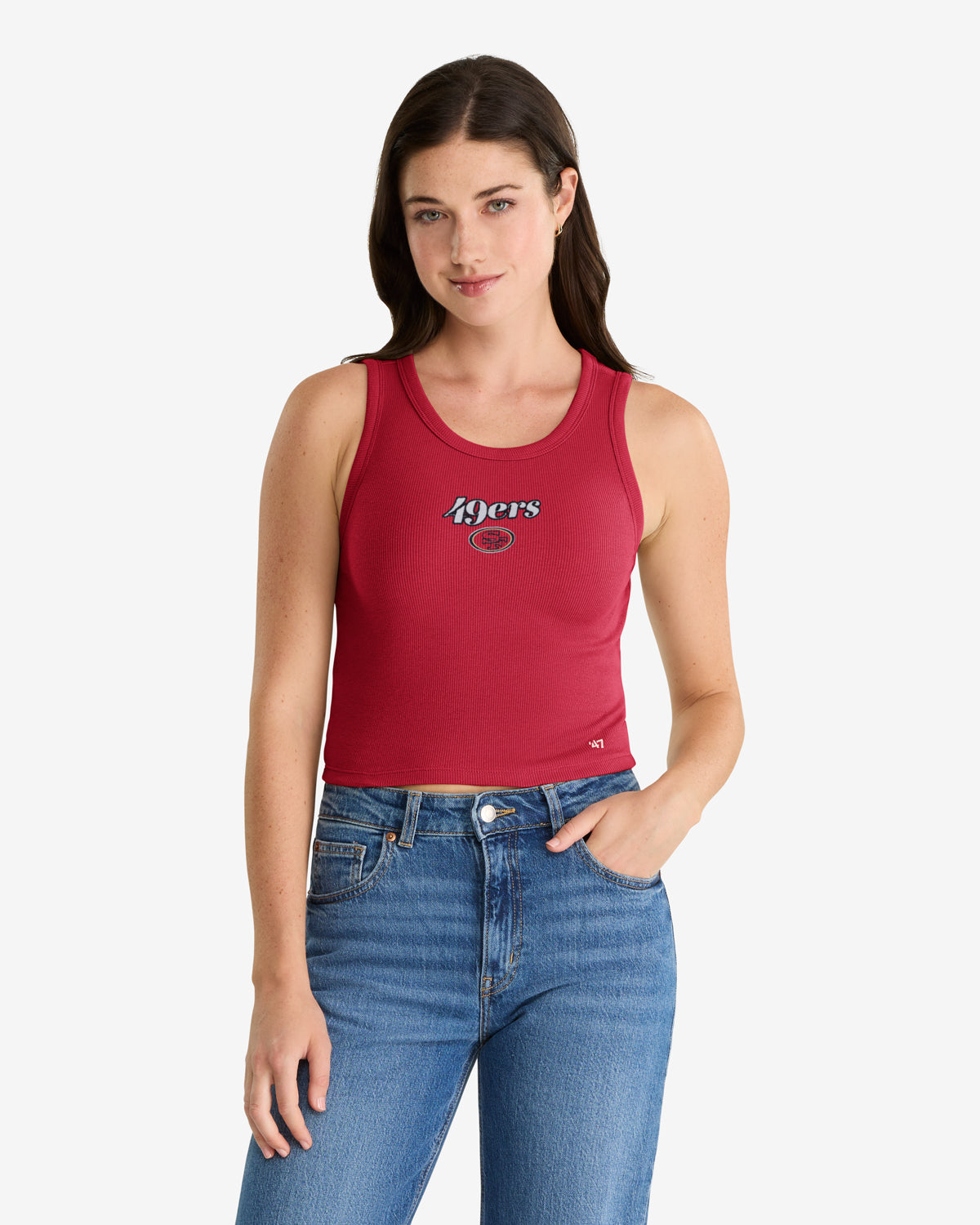 SAN FRANCISCO 49ERS STRAIGHT CUT '47 BABY RIB TANK WOMENS