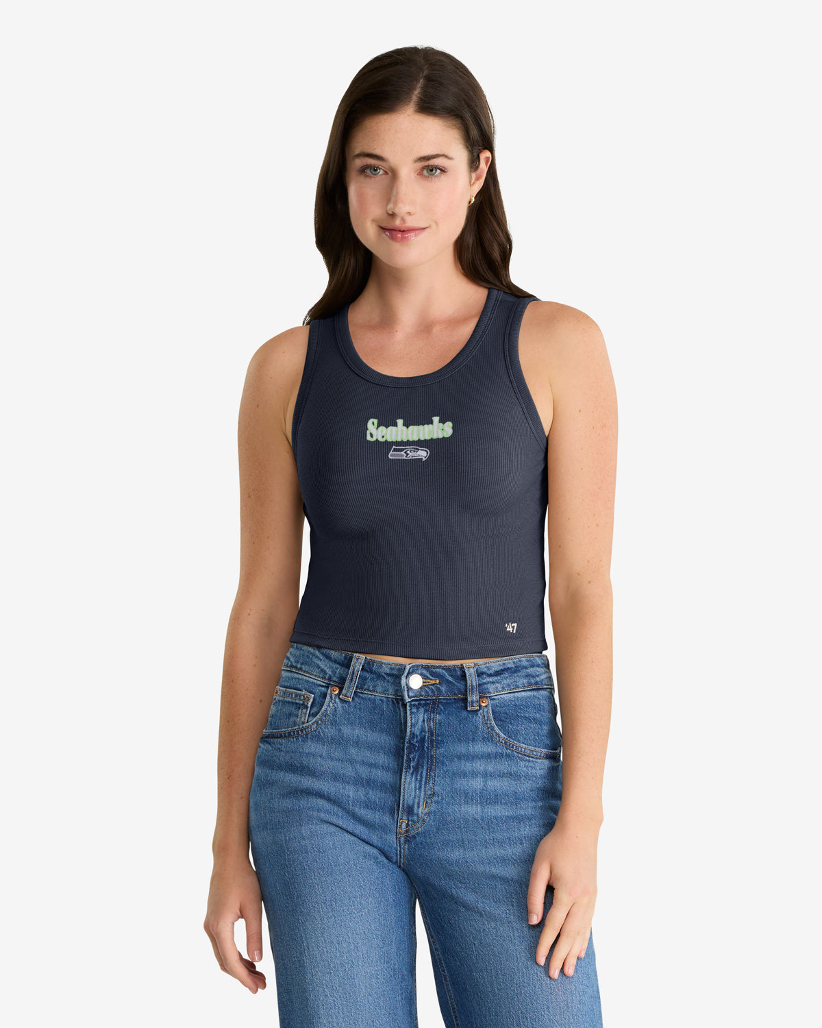SEATTLE SEAHAWKS STRAIGHT CUT '47 BABY RIB TANK WOMENS