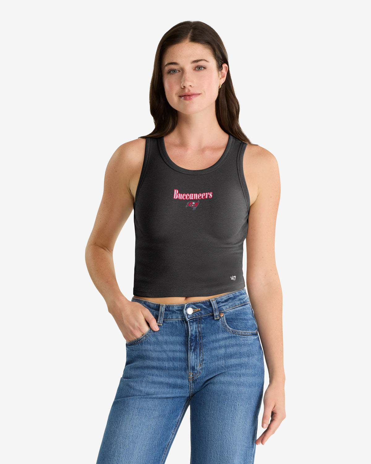 TAMPA BAY BUCCANEERS STRAIGHT CUT '47 BABY RIB TANK WOMENS