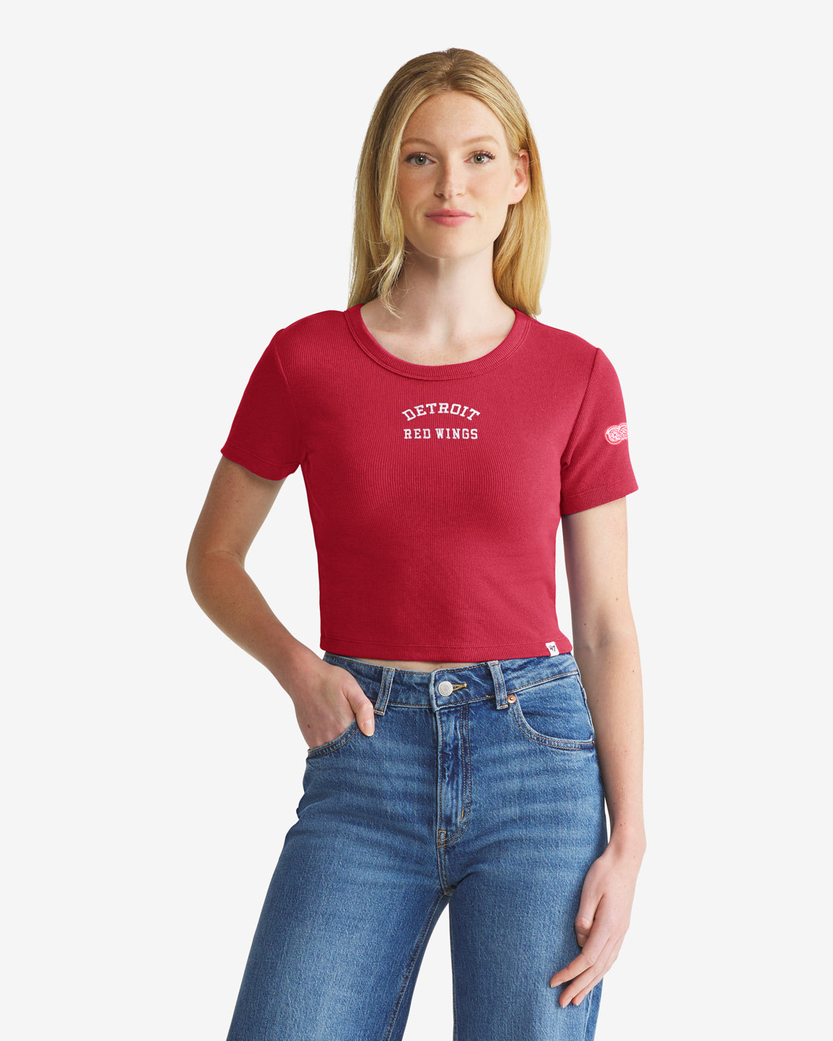 DETROIT RED WINGS SPIRITED '47 WOMEN'S BABY RIB TEE