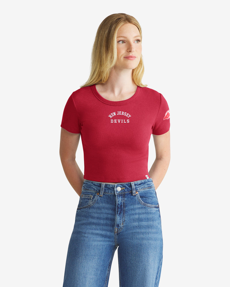 NEW JERSEY DEVILS SPIRITED '47 WOMEN'S BABY RIB TEE