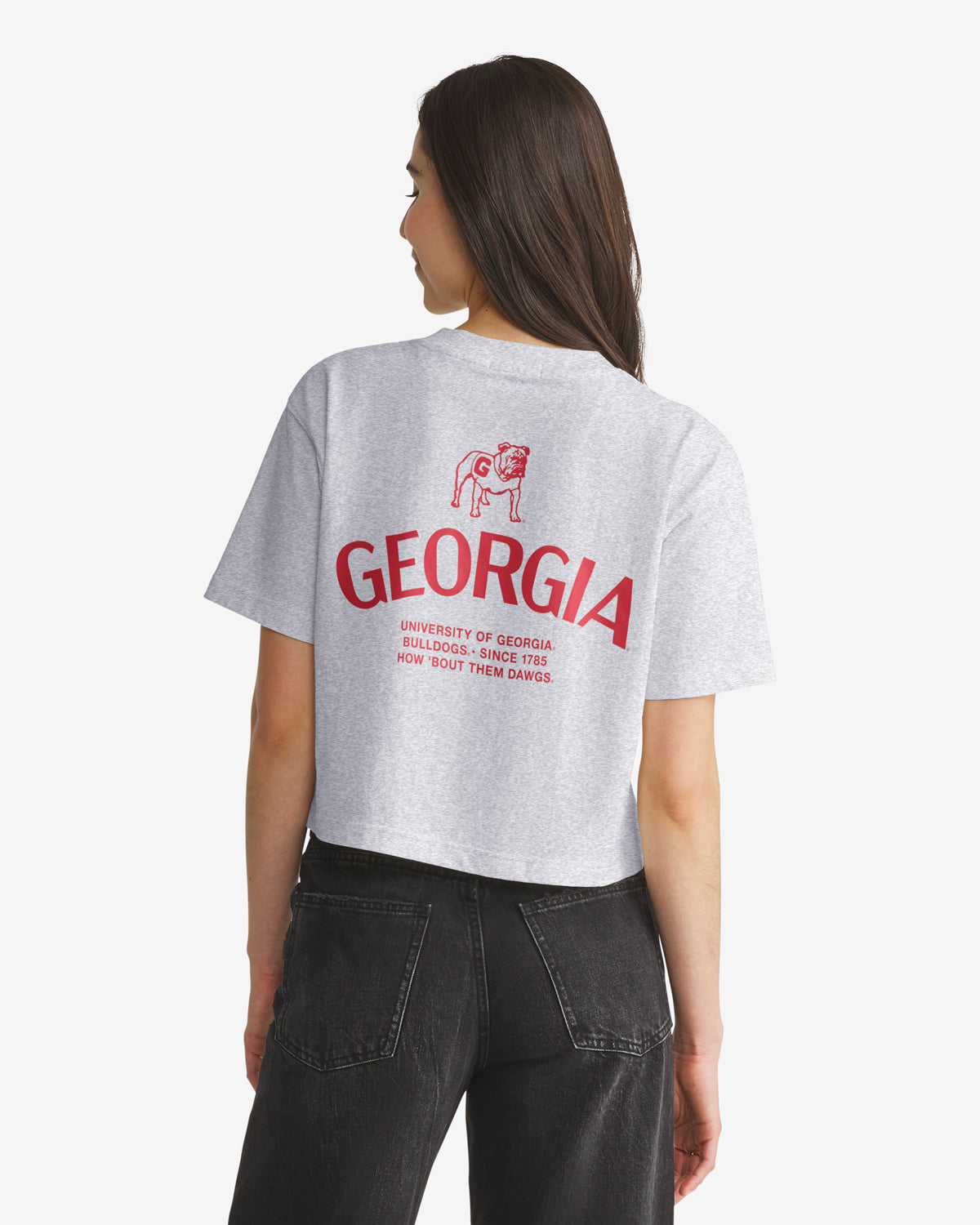 GEORGIA BULLDOGS HADRIAN '47 FOUNDATION CROP TEE WOMENS