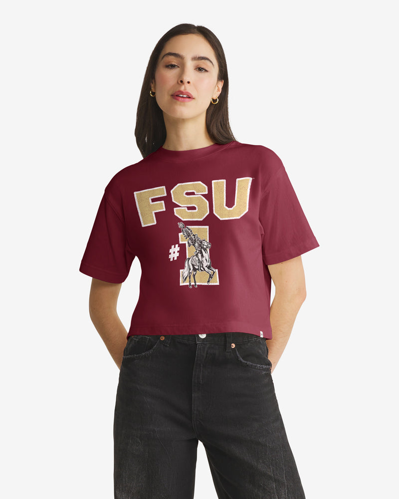 FLORIDA STATE SEMINOLES VINTAGE FIRST RANK '47 FOUNDATION CROP TEE WOMENS