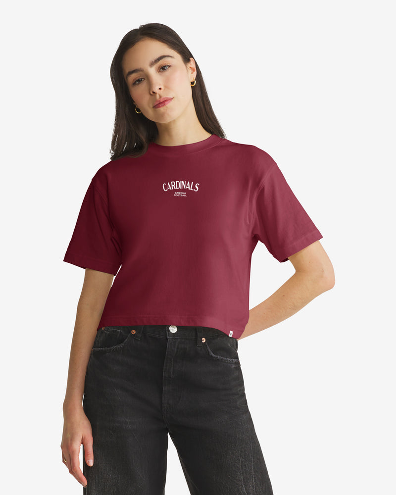ARIZONA CARDINALS HADRIAN '47 FOUNDATION CROP TEE WOMENS