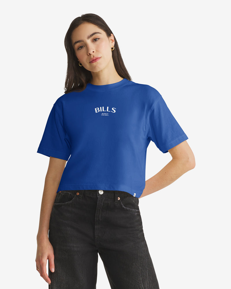 BUFFALO BILLS HADRIAN '47 FOUNDATION CROP TEE WOMENS