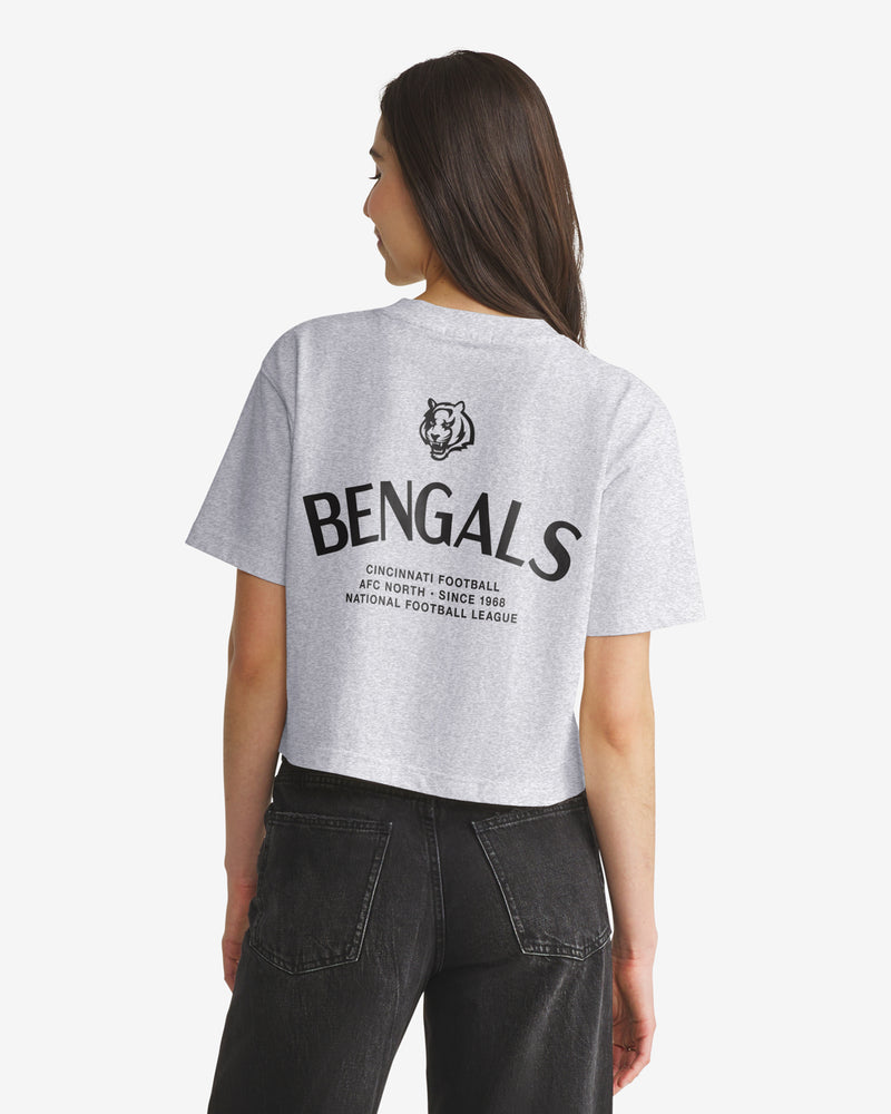 CINCINNATI BENGALS HADRIAN '47 FOUNDATION CROP TEE WOMENS