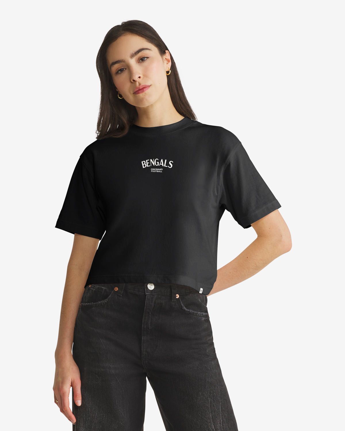 CINCINNATI BENGALS HADRIAN '47 FOUNDATION CROP TEE WOMENS