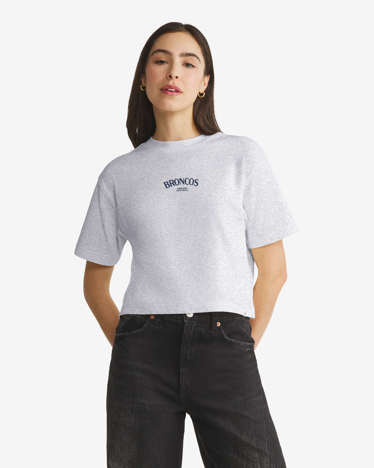 DENVER BRONCOS HADRIAN '47 FOUNDATION CROP TEE WOMENS