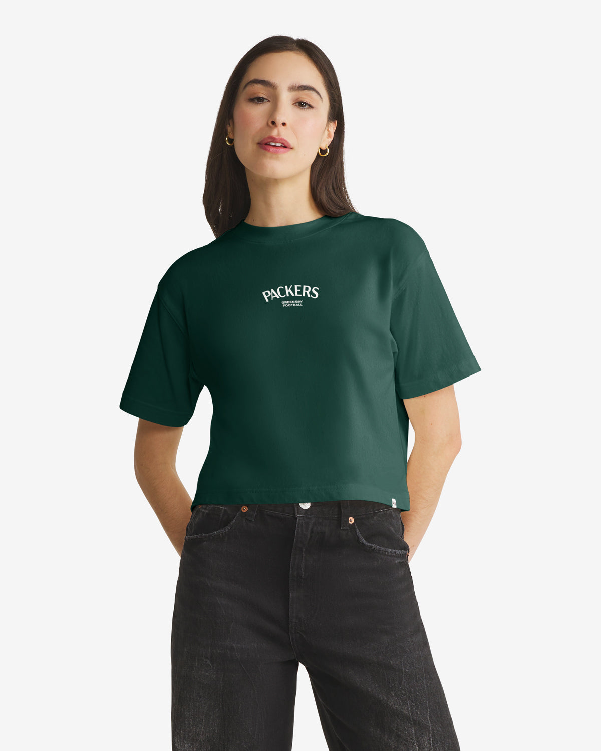 GREEN BAY PACKERS HADRIAN '47 FOUNDATION CROP TEE WOMENS