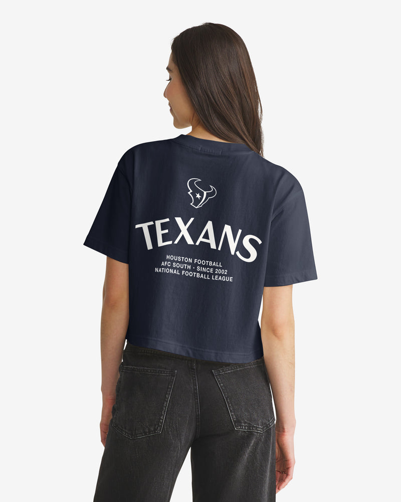 HOUSTON TEXANS HADRIAN '47 FOUNDATION CROP TEE WOMENS