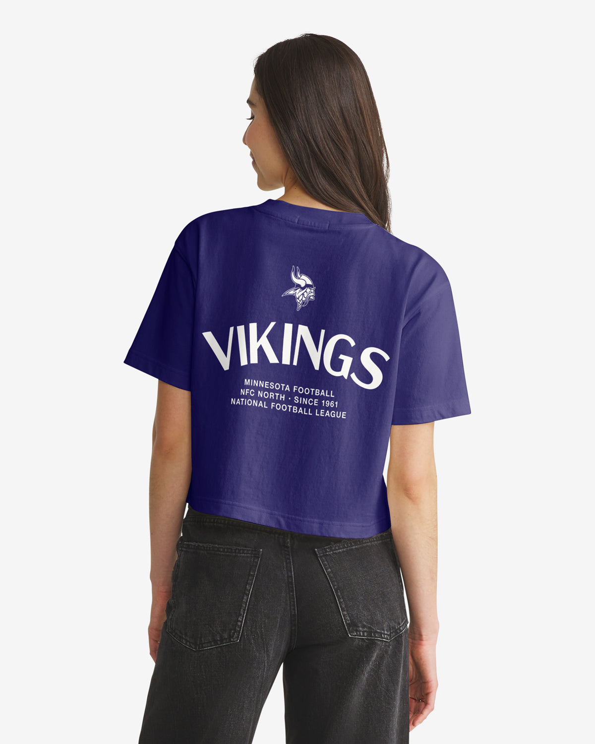 MINNESOTA VIKINGS HADRIAN '47 FOUNDATION CROP TEE WOMENS