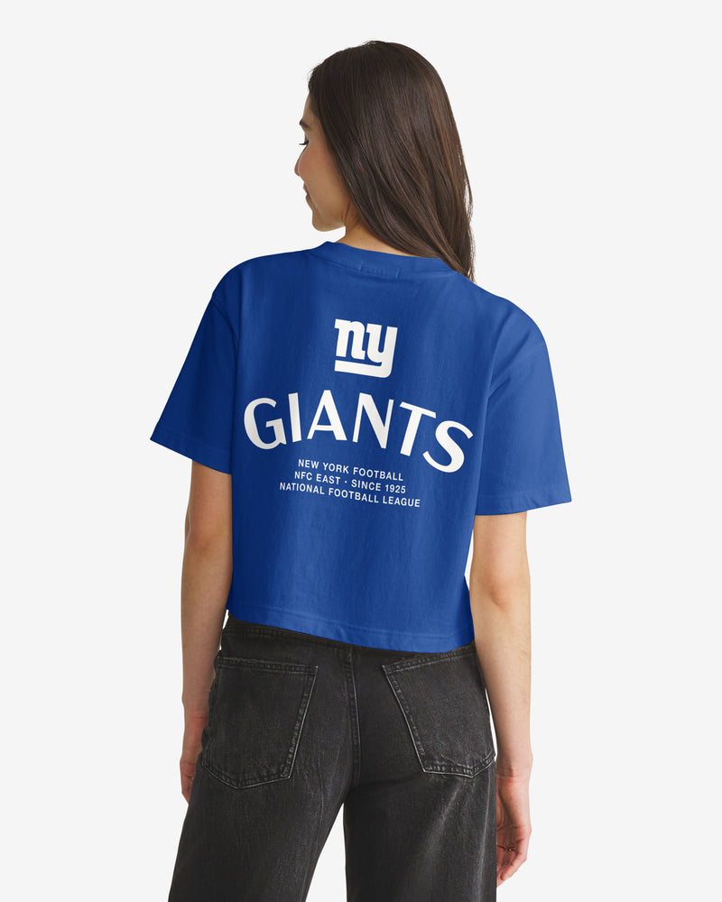 NEW YORK GIANTS HADRIAN '47 FOUNDATION CROP TEE WOMENS