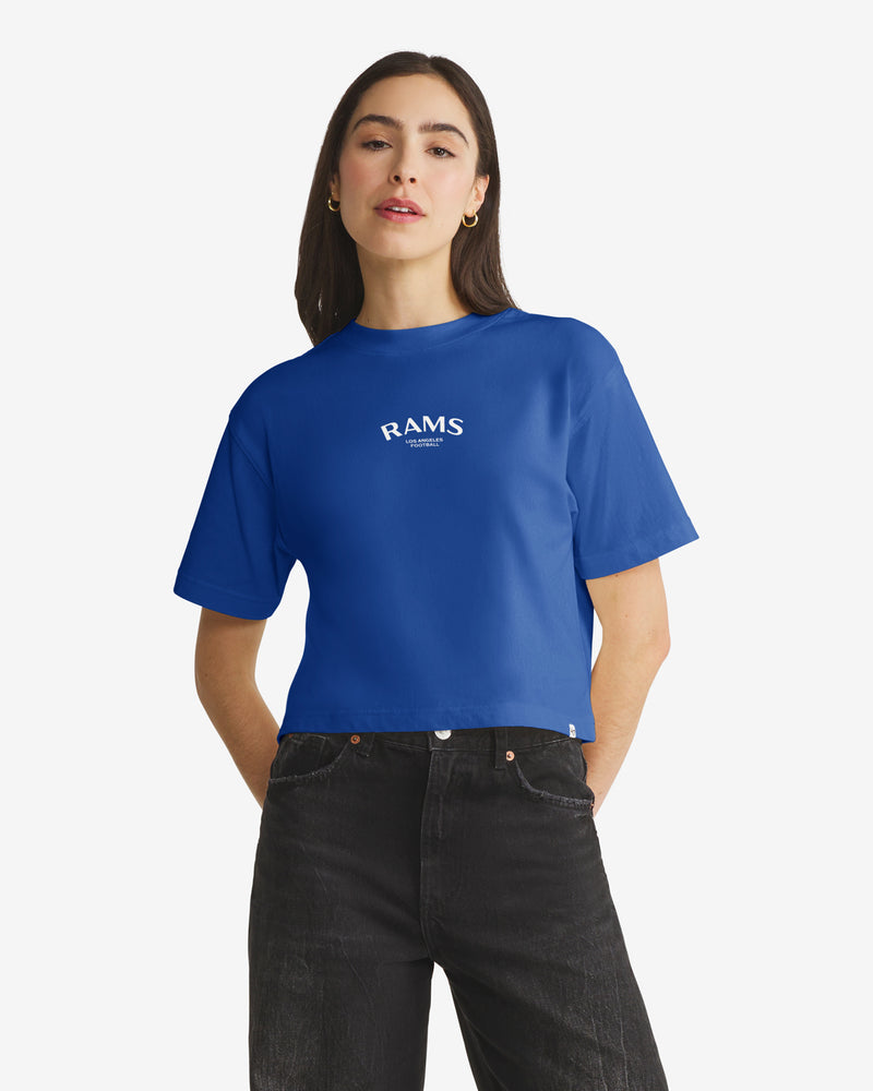LOS ANGELES RAMS HADRIAN '47 FOUNDATION CROP TEE WOMENS