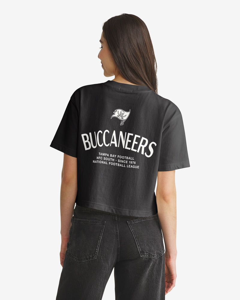 TAMPA BAY BUCCANEERS HADRIAN '47 FOUNDATION CROP TEE WOMENS