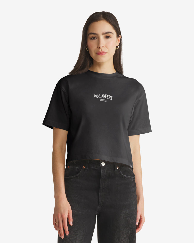 TAMPA BAY BUCCANEERS HADRIAN '47 FOUNDATION CROP TEE WOMENS