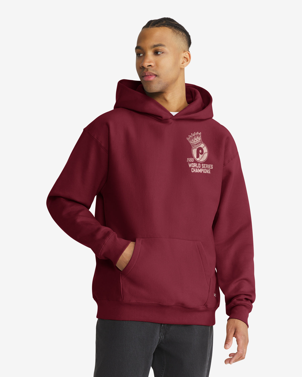 PHILADELPHIA PHILLIES COOPERSTOWN WORLD SERIES ANOITED '47 FOUNDATION HOOD