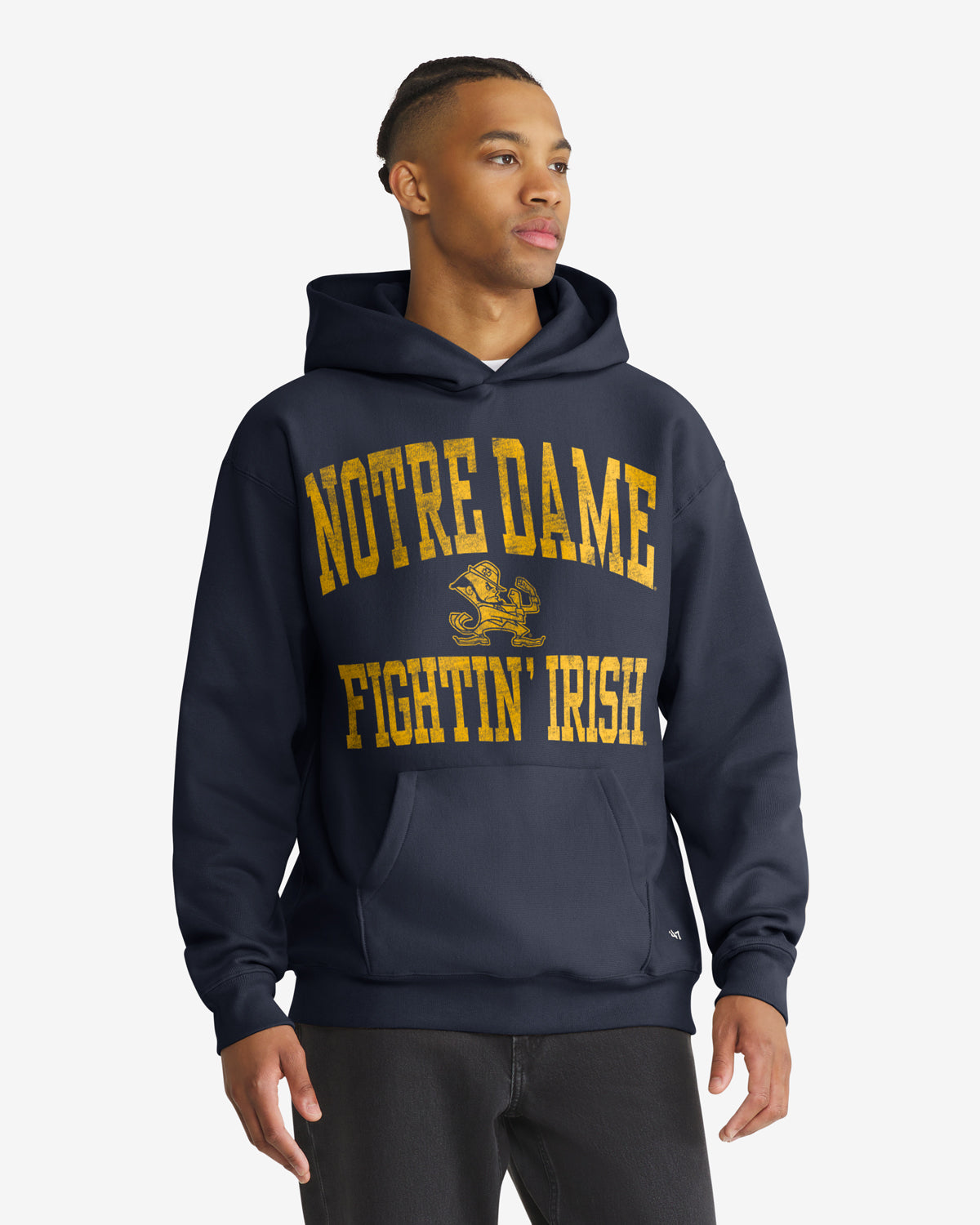 NOTRE DAME FIGHTIN IRISH CAMPUS STACK ARCHED '47 FOUNDATION HOOD