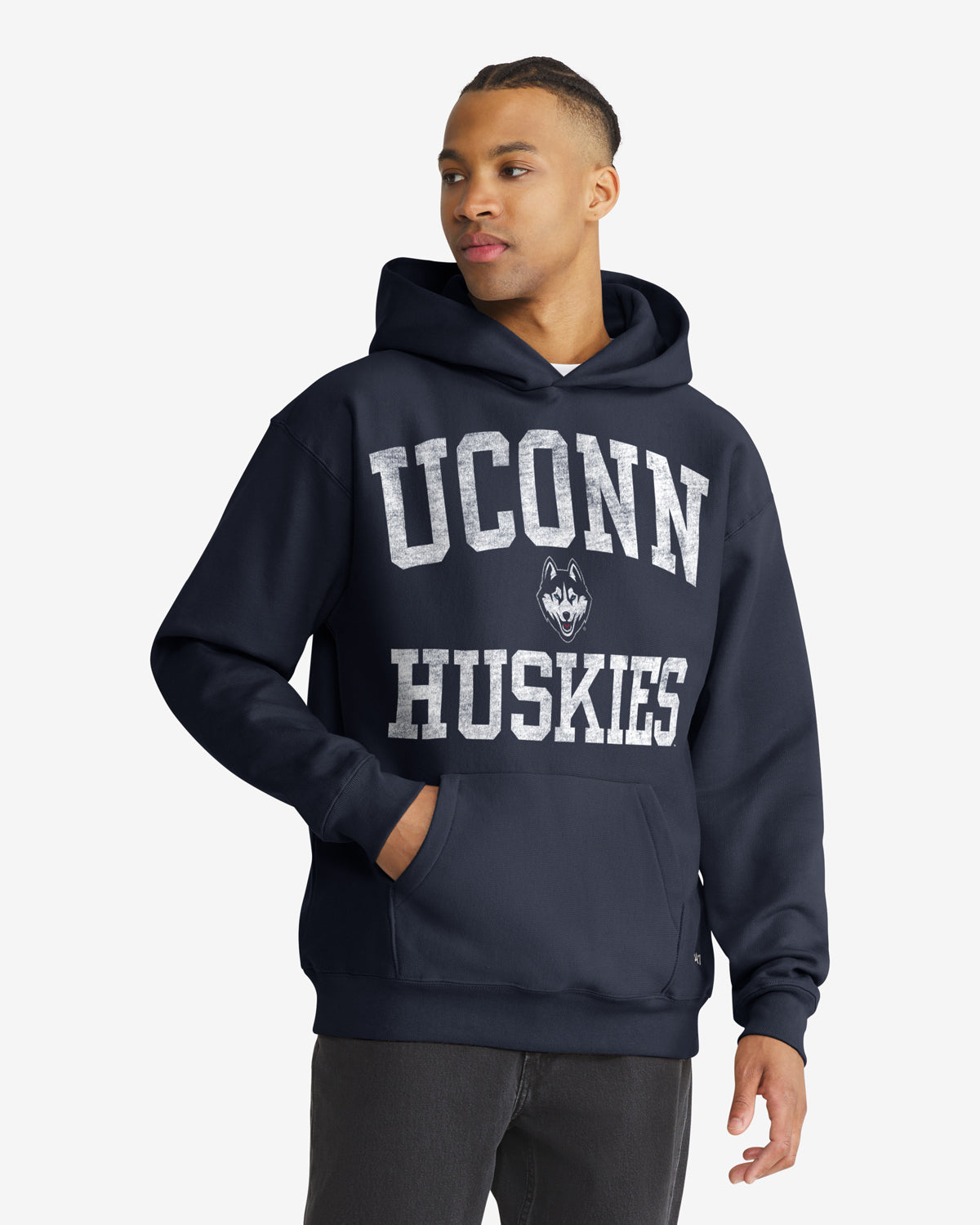 Connecticut Huskies UConn Campus Stack Arched '47 Foundation Hood