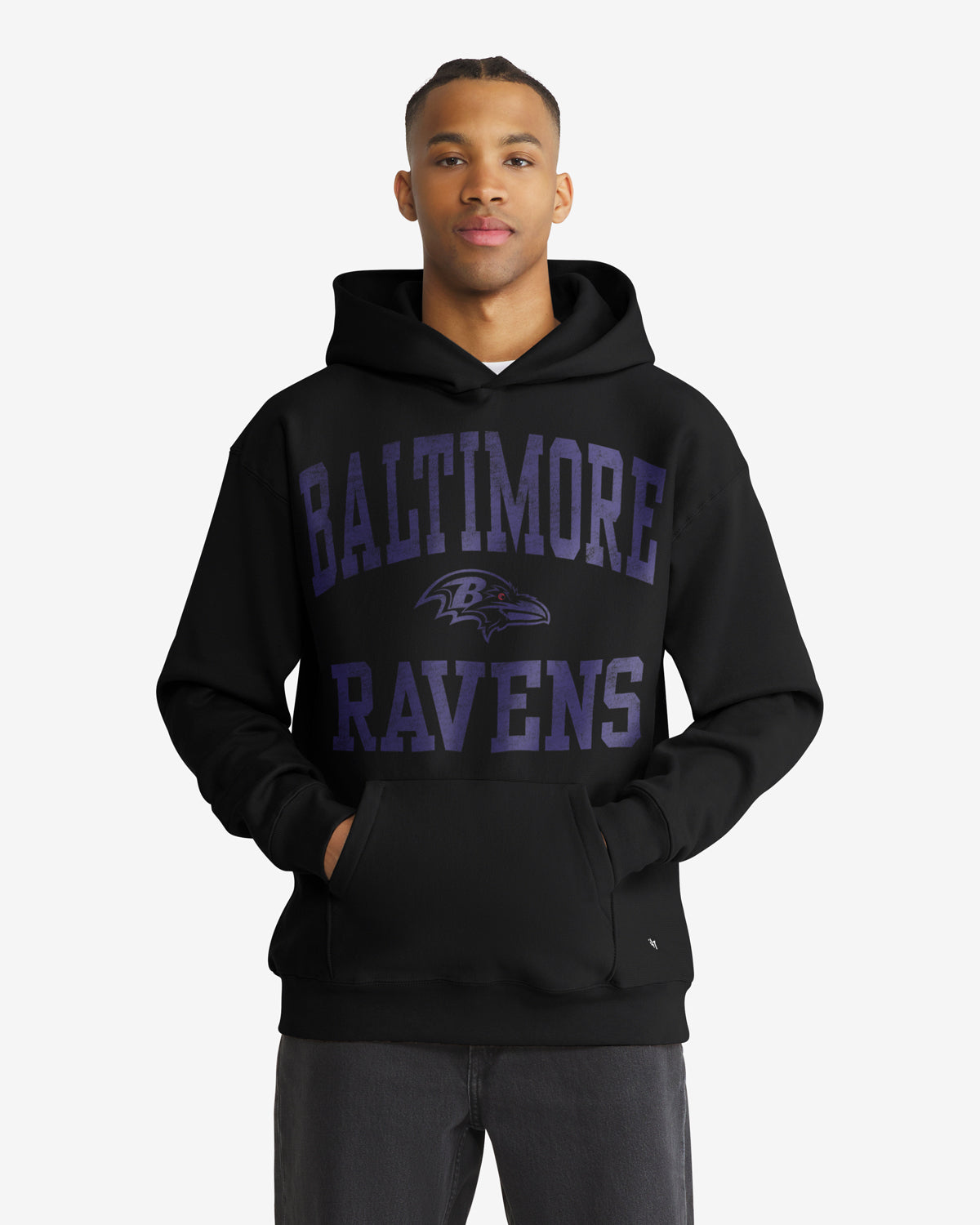Baltimore Ravens Campus Stack Arched '47 Foundation Hood