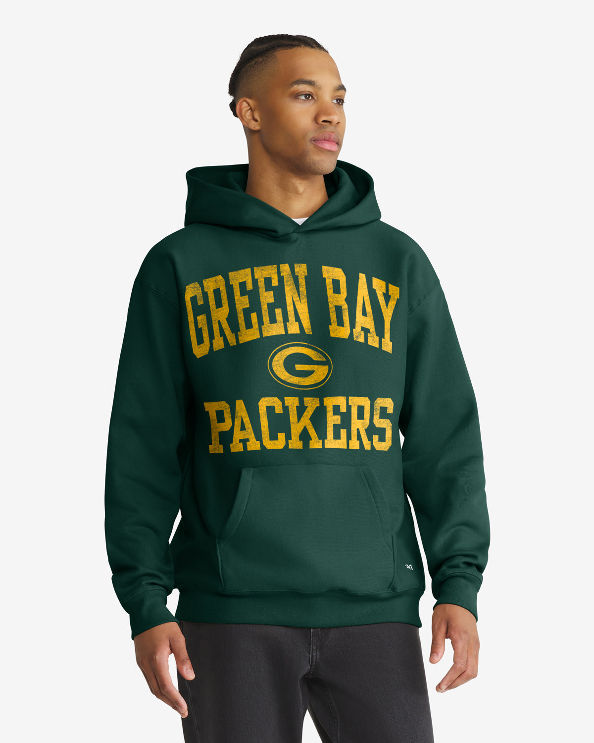 Green Bay Packers Campus Stack Arched '47 Foundation Hood