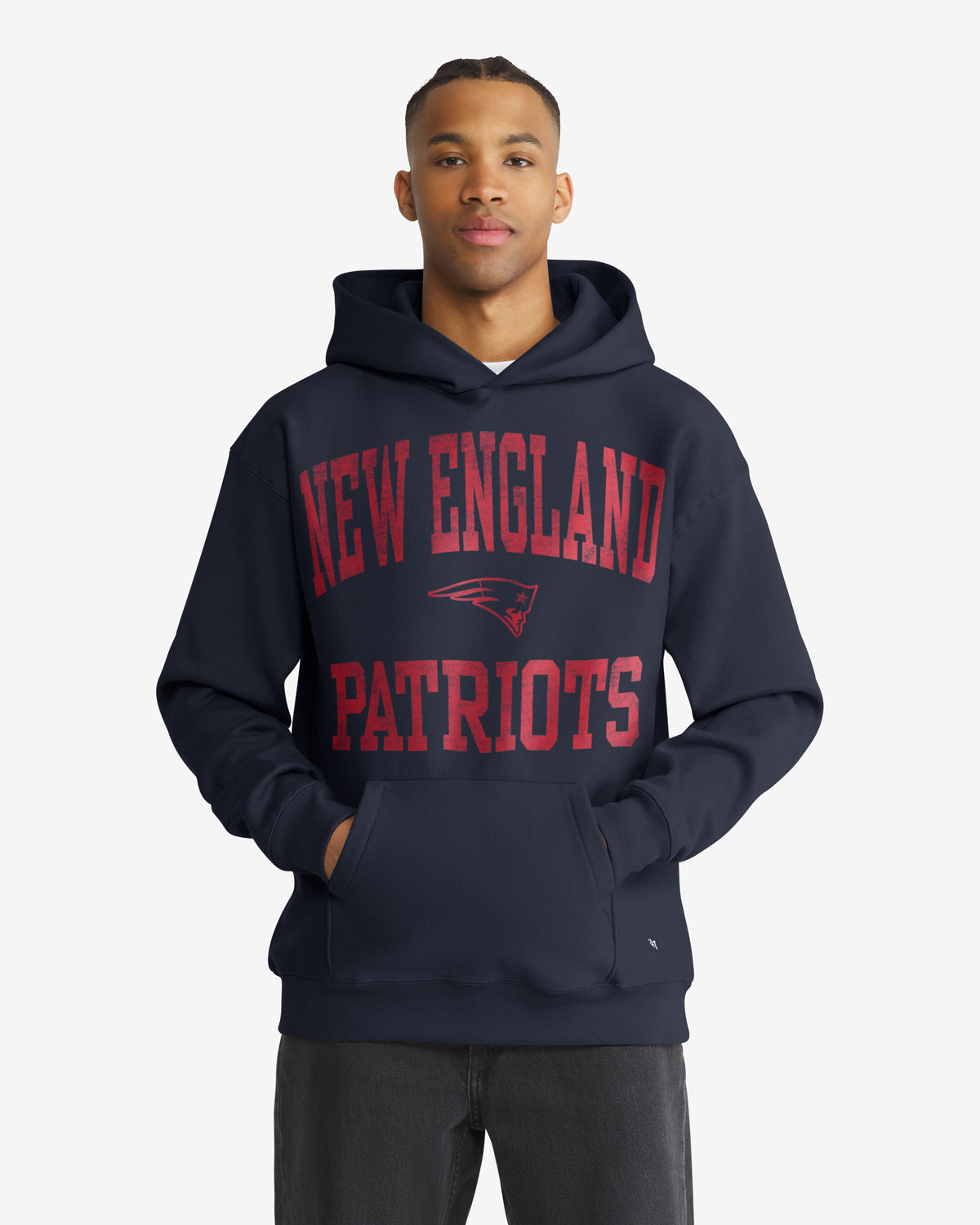 New England Patriots Campus Stack Arched '47 Foundation Hood